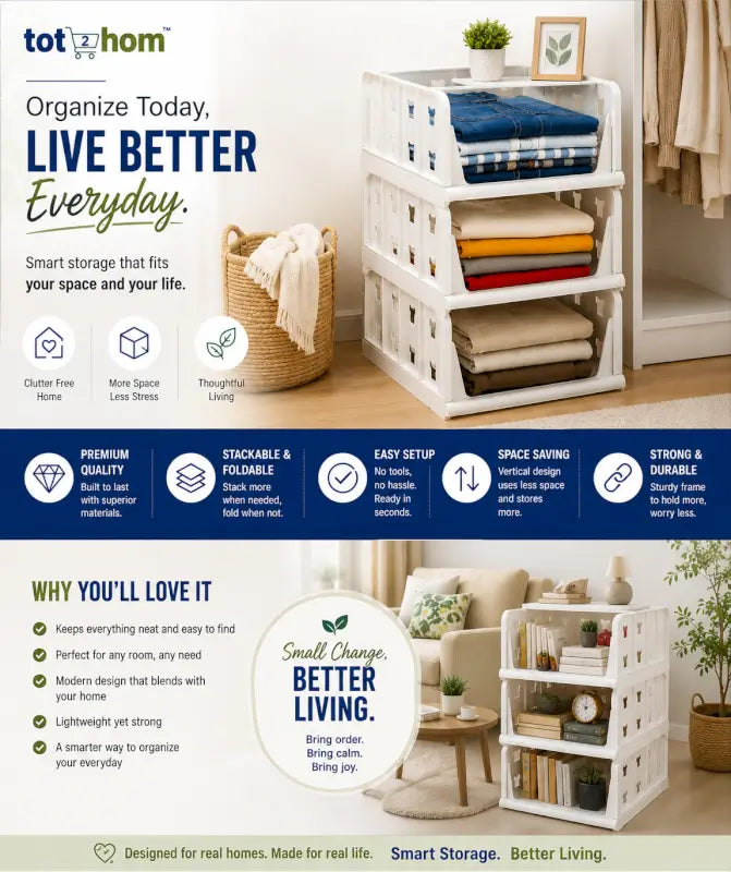 3 Layer Stackable Multifunctional Storage,for Clothes Foldable Drawer Shelf Basket Utility Cart Rack Storage