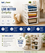 3 Layer Stackable Multifunctional Storage,for Clothes Foldable Drawer Shelf Basket Utility Cart Rack Storage