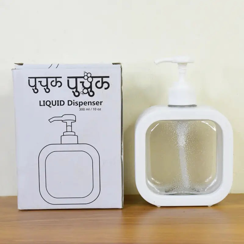 Clear Refillable Soap Dispenser with Pump – Transparent Liquid Soap Bottle for Kitchen Sink, Bathroom, Hand Wash & Dishwashing Liquid