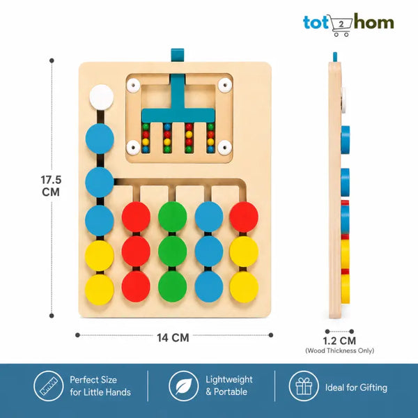 Educational Wooden Colour Sorting Board for Kids