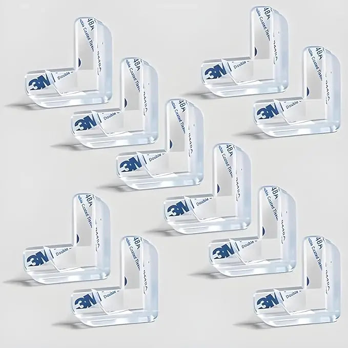 L shape transparent furniture corner protectors