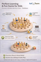 wooden board game for 2 to 4 players