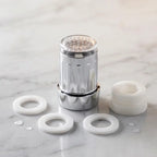 LED Light Dual Flow Faucet Tap Adapter with Splash Filter Aerator for Kitchen Sink, 1 Pc
