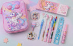 Unicorn Stationery Gift Set – Pencil Pouch with Pen, Pencil & School Supplies Combo for Kids