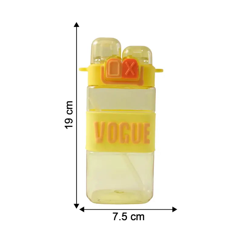 Kids Water Bottle with Straw & Carry Strap | Leakproof BPA-Free Plastic Bottle for School, Travel & Outdoor Use 500ml