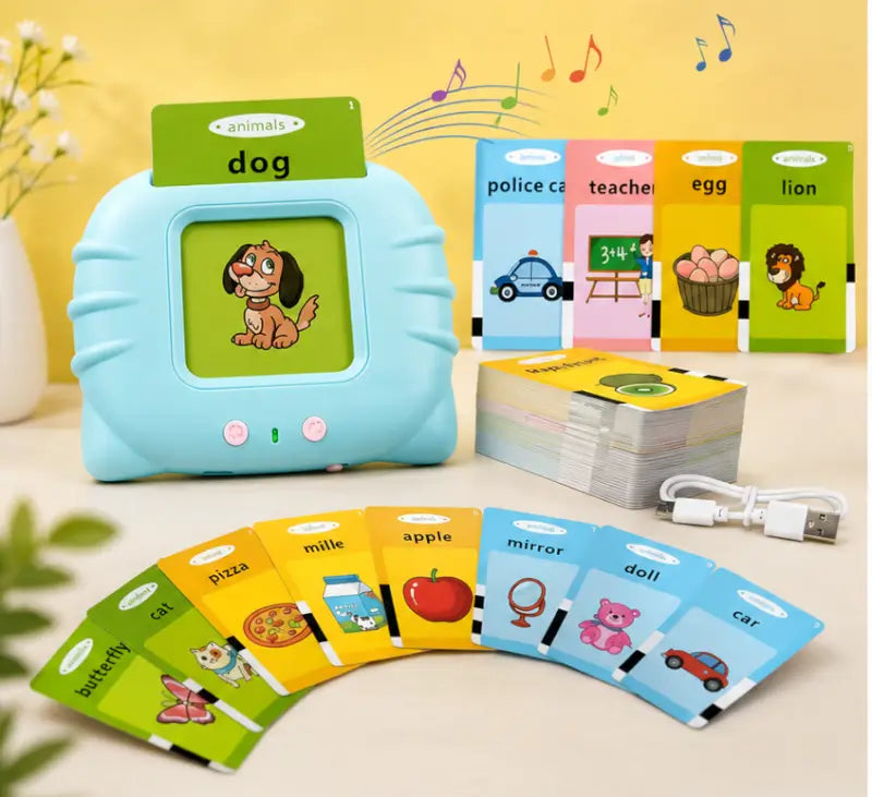 Talking Flash Cards for Kids with Electronic Learning Reader