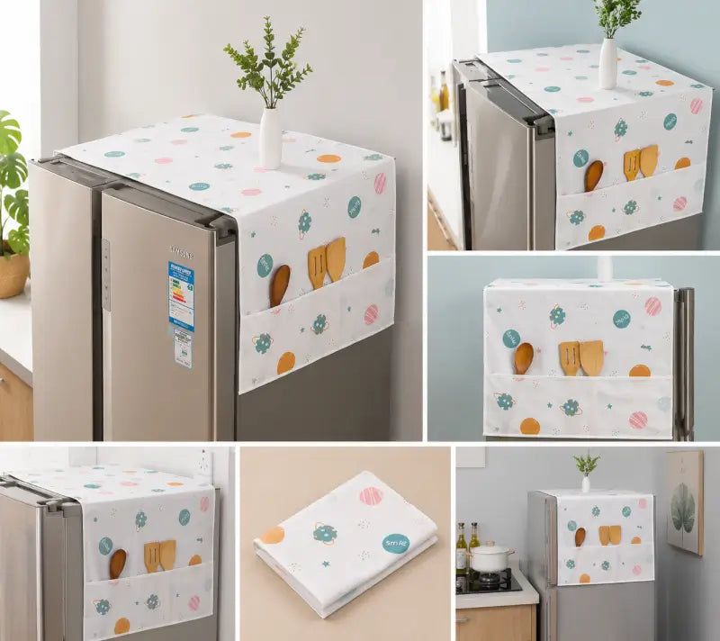 Fridge Top Cover Design and Utility Pocket Details
