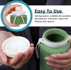 reusable silicone water bottle with sipper lid
