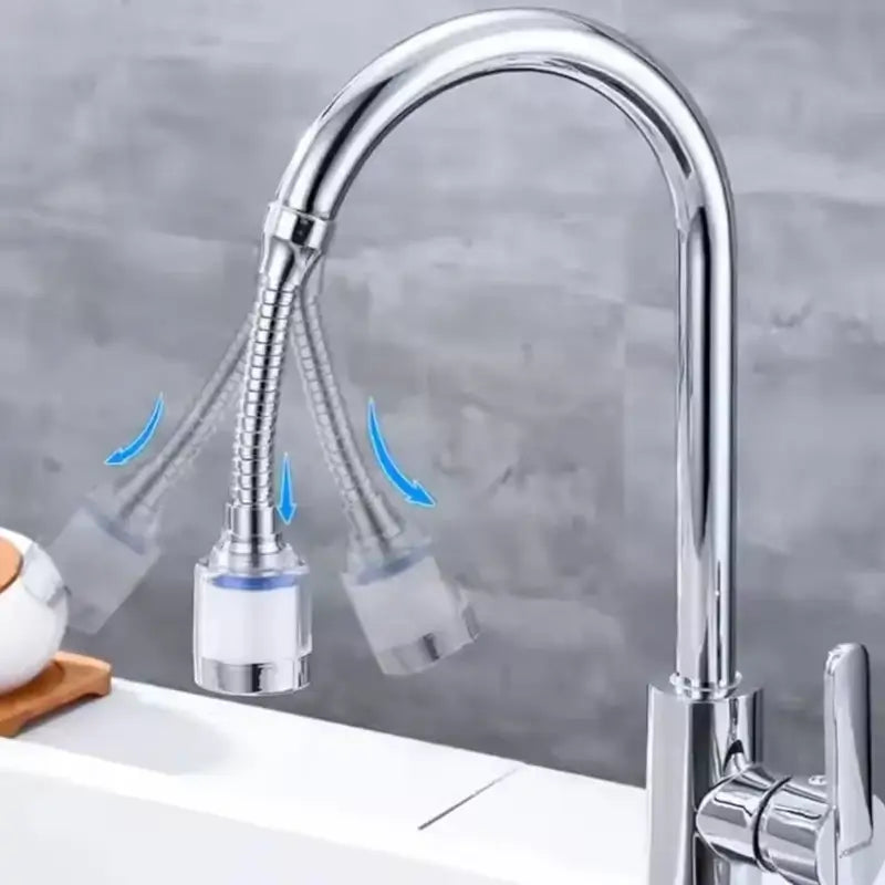 Water-Saving Faucet Sprinkler – 360° Flexible Tap Aerator with High Pressure Spray Nozzle for Kitchen & Bathroom