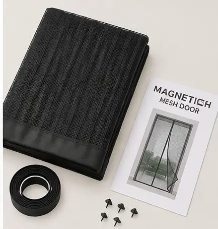 polyester mosquito net with center magnetic closure