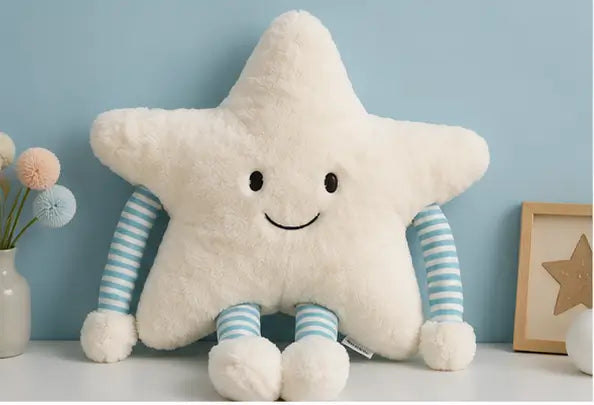 Star Soft Plush Pillow with Arms & Legs – Cute Stuffed Cartoon Toy for Kids, Baby & Home Décor