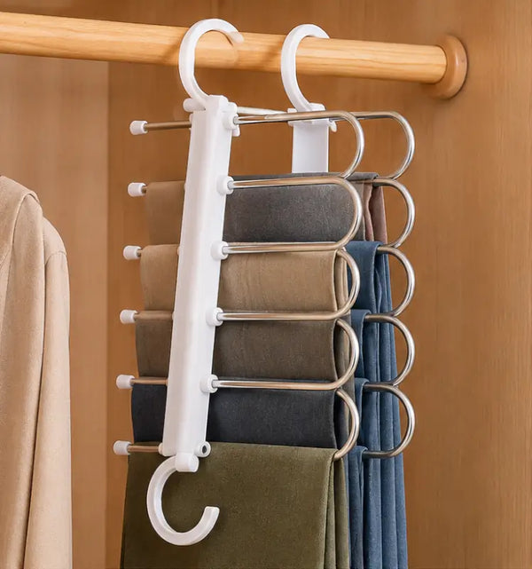 5 in 1 Foldable Magic Hanger for Pants and Trousers