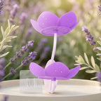Flower Shape Double Layer Soap Dish – Wall Mounted Self-Draining Soap Holder with Strong Adhesive for Bathroom & Kitchen