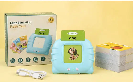 Rechargeable Talking Flash Cards Learning Toy for Kids