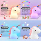 cute silicone bedside lamp for children