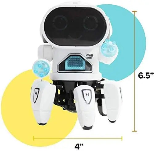 Child Playing with Dancing Robot Toy