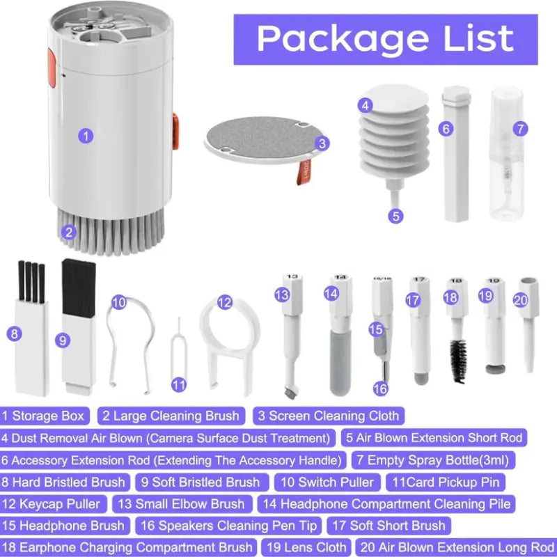 Keyboard Cleaner Kit – 20-in-1 Electronics Cleaning Set