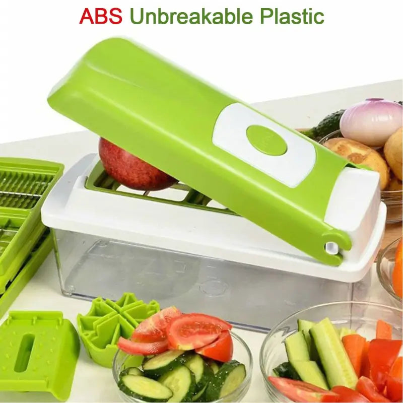 Kitchen Multipurpose 13-in-1 Vegetable & Fruit Chopper Cutter Slicer, Dicer, Grater & More