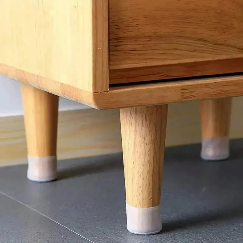 Chair and table leg silicone covers for reducing movement noise