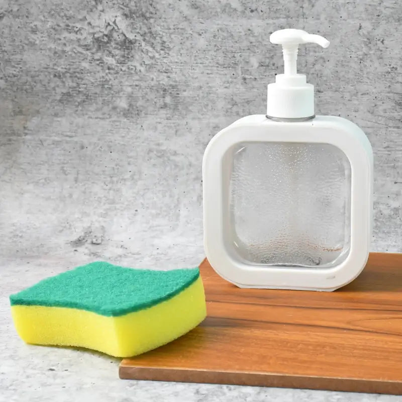 Clear Refillable Soap Dispenser with Pump – Transparent Liquid Soap Bottle for Kitchen Sink, Bathroom, Hand Wash & Dishwashing Liquid