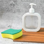 Clear Refillable Soap Dispenser with Pump – Transparent Liquid Soap Bottle for Kitchen Sink, Bathroom, Hand Wash & Dishwashing Liquid