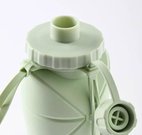portable collapsible water bottle for travel and gym