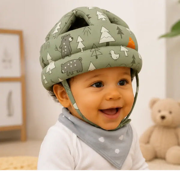 Baby Safety Helmet Head Protector Cap – Adjustable Soft Protective Helmet for Crawling, Walking & Toddler Safety