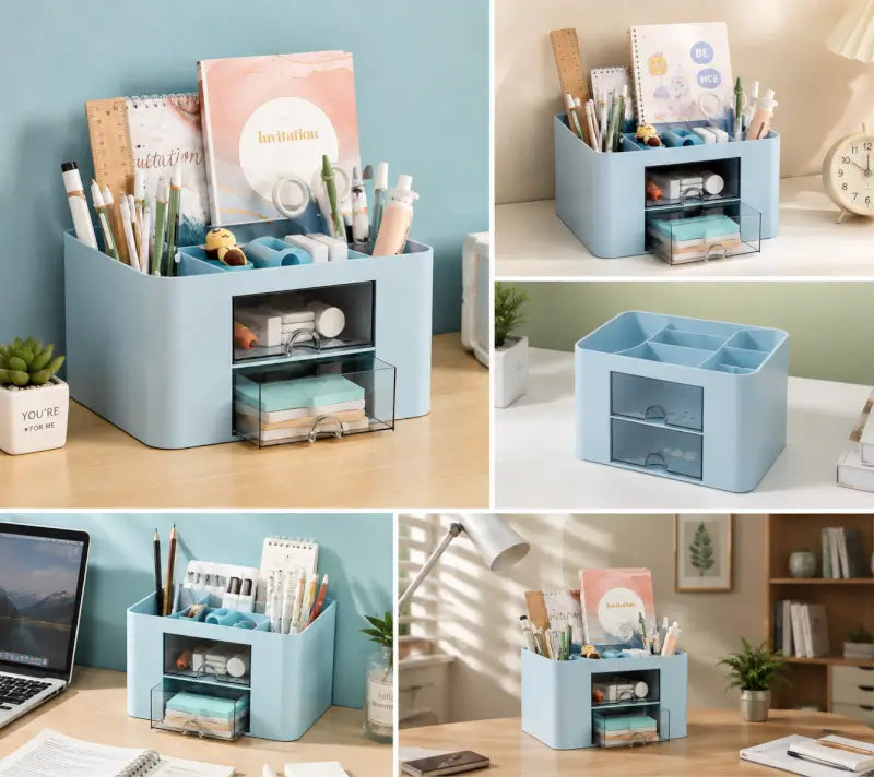 compact desk organizer for stationery and small accessories