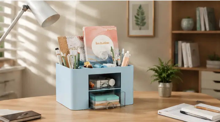 stationery desk storage box for home and office