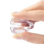 Transparent table corner safety guards for home use