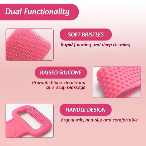 Silicone Bath Belt Body Scrubber – Back Scrubber