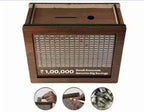 Wooden Savings Challenge Piggy Bank – Money Saving Box with Goal Tracker for Kids & Adults (Up to ₹1 Lakh Challenge)