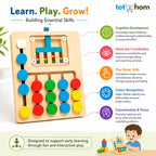 Wooden Sorting Toy for Colour Recognition and Learning