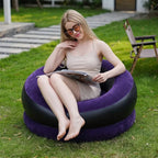 Inflatable Sofa Bed Chair with Foot Pump – Comfortable Air Lounge Chair for Indoor & Outdoor Use