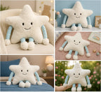 Star Soft Plush Pillow with Arms & Legs – Cute Stuffed Cartoon Toy for Kids, Baby & Home Décor
