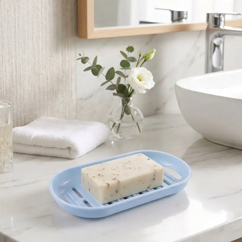 Portable Bathroom Accessories Set – Toothbrush Holder, Travel Cup, Soap Dish & Storage Container for Home & Travel