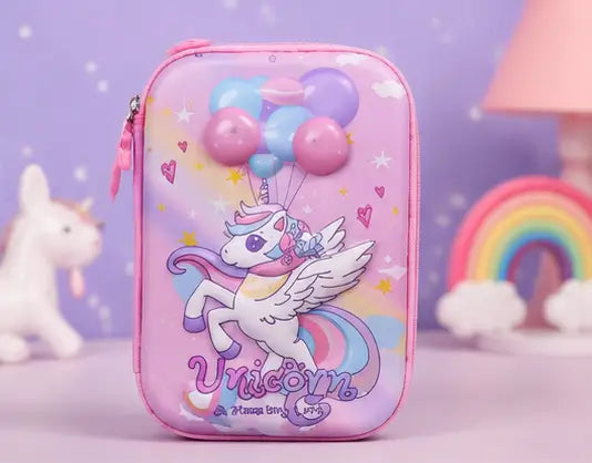 Unicorn Stationery Gift Set – Pencil Pouch with Pen, Pencil & School Supplies Combo for Kids