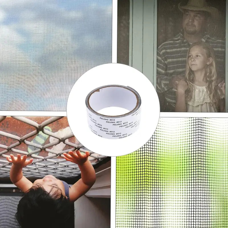 Mosquito Net Repair Tape Roll – Strong Self-Adhesive Fiberglass Mesh Patch for Window & Door Screens (5 × 180 cm)