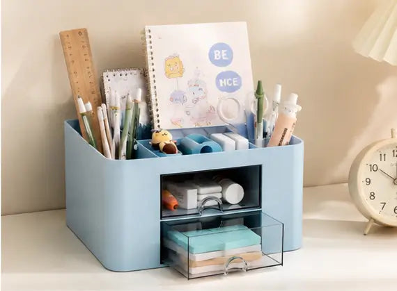 multifunctional stationery storage organizer for office desk