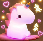 unicorn silicone night lamp for kids room