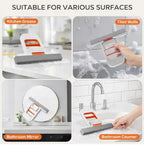 Foldable handheld mop for kitchen bathroom and car detailing