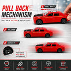 Die-Cast Pull Back Toy Car with Realistic Features