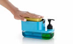 kitchen dishwashing liquid dispenser with sponge holder