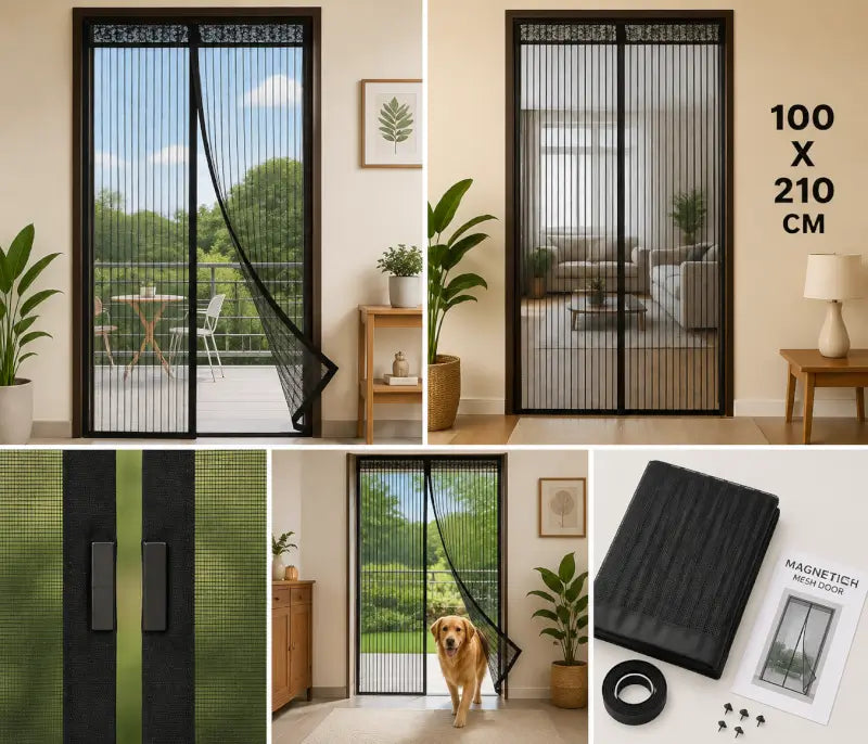 magnetic door screen for bedroom kitchen and balcony
