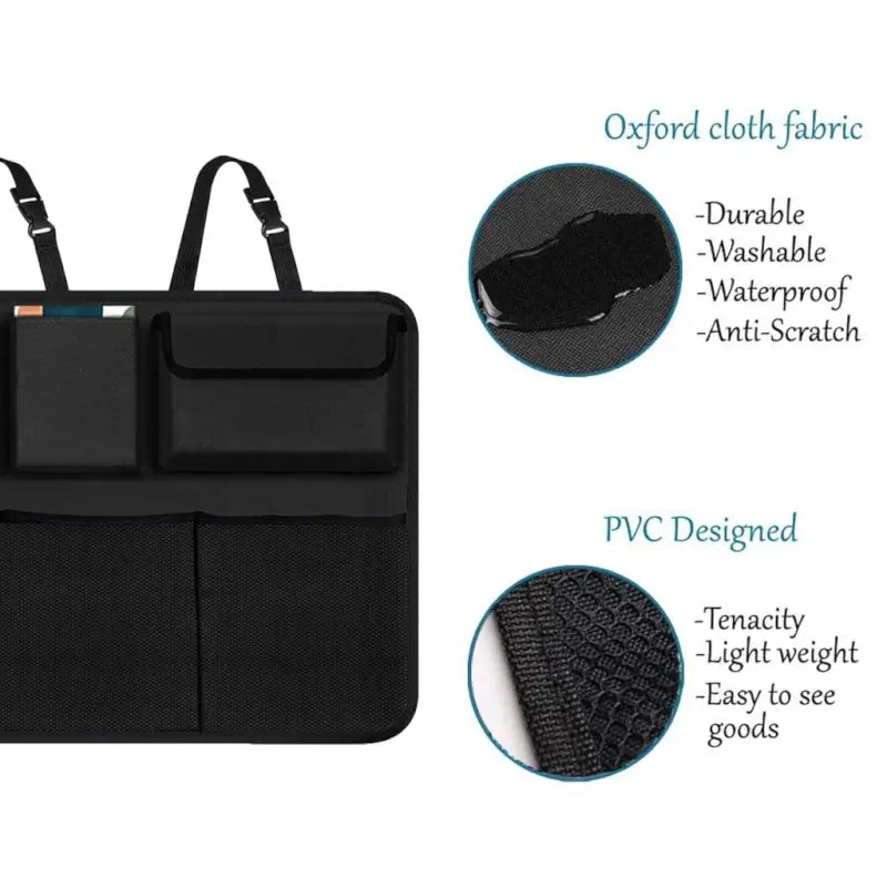 Car Backseat Organizer – Multi-Pocket Seat Storage Bag for Bottles, Accessories, Toys & Travel Essentials