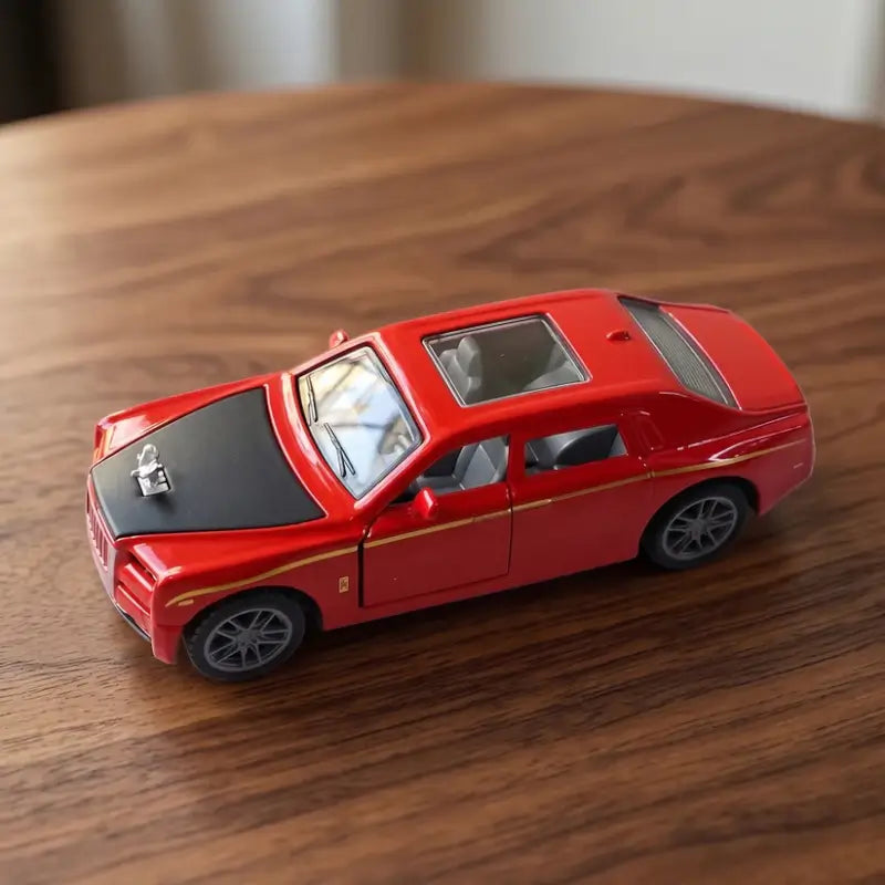 Red Luxury Sedan Model Toy Car with Opening Doors