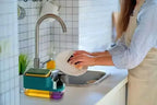 3 in 1 Soap Pump Dispenser with Sponge Holder | Kitchen Dishwashing Liquid Dispenser | Sink Organizer for Kitchen & Bathroom | Pack of 1
