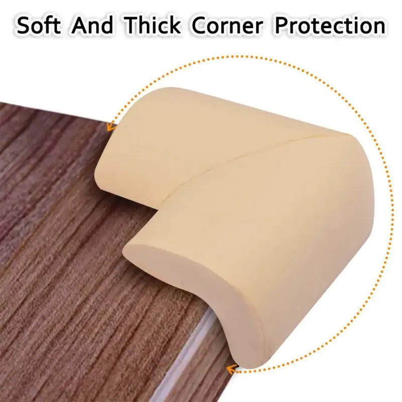 Soft Foam Corner Protectors for Baby Safety – Adhesive Table & Furniture Corner Guards for Home