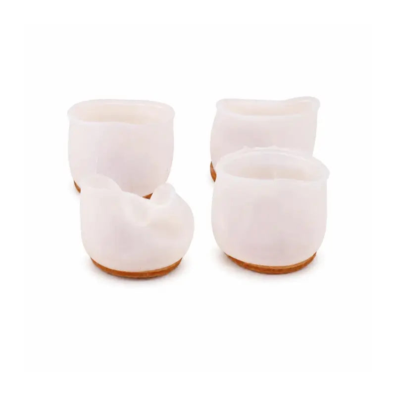 Reusable silicone furniture leg protectors for wood tile and marble floors