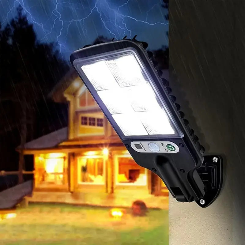 High-Power Solar LED Street Light with Motion Sensor & Remote Control